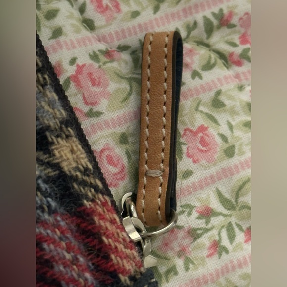 Authentic Coach Vintage Holiday Plaid Keychain Wallet - Red, Blue,& White! NWT! - Picture 8 of 9